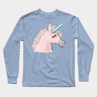 Pink Unicorn Long Sleeve T-Shirt